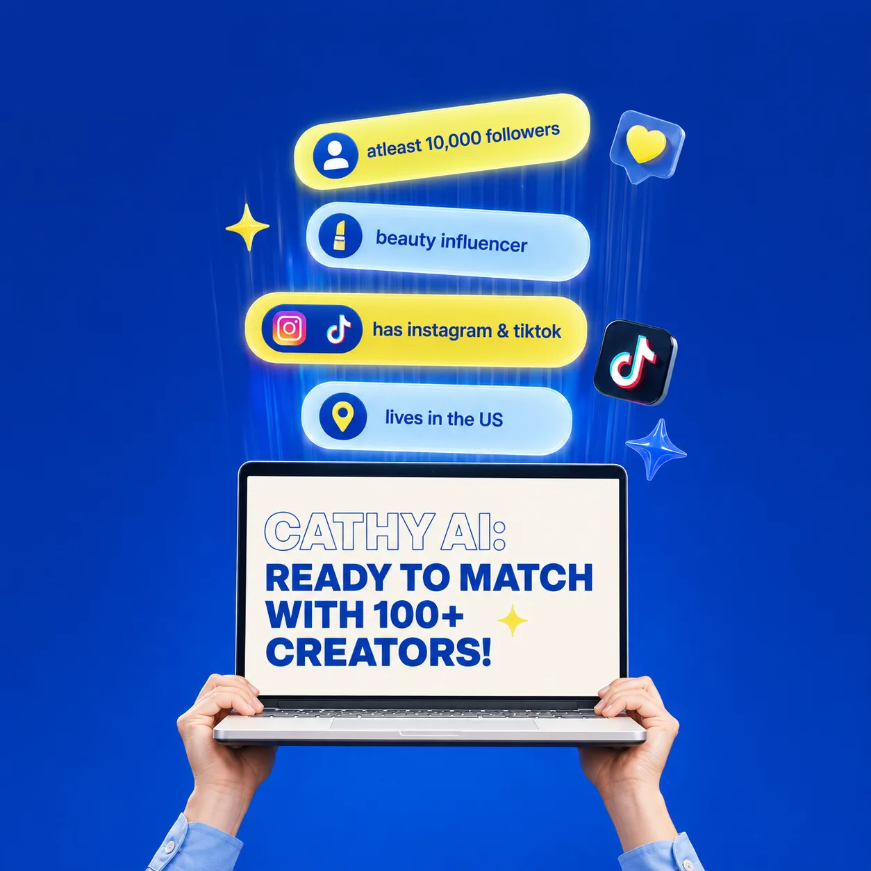Cathy AI matching creators against a brief